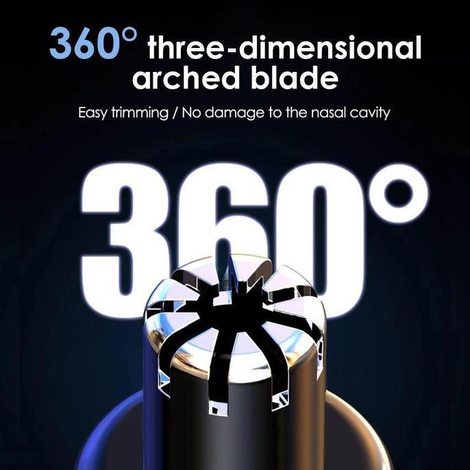 XARANA Pembersih Bulu Hidung Elektrik Portabel Daya Tampilan Digital Alat Cukur Bulu Hidung Pemangka