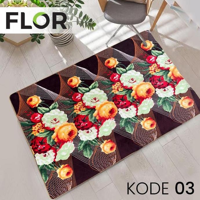 Karpet Busa FLOR  140X190 - Lembut, Berkualitas & Non-Embossed Designs
