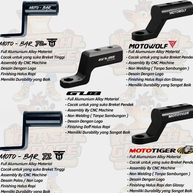 GUB Plus 17 Holder HP Motor Full Besi Waterproof Anti Air Dudukan HP