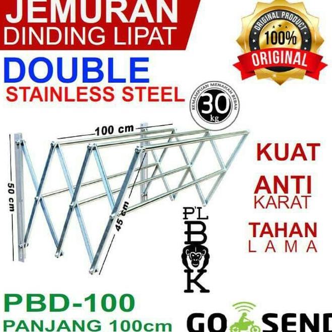 NEW JEMURAN DINDING LIPAT STAINLESS/JEMURAN STAINLESS LIPAT