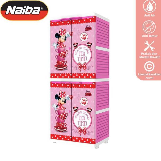 NAIBA - Lemari Mini MSC Naiba Karakter License - Lemari Pakaian Plastik Furniture