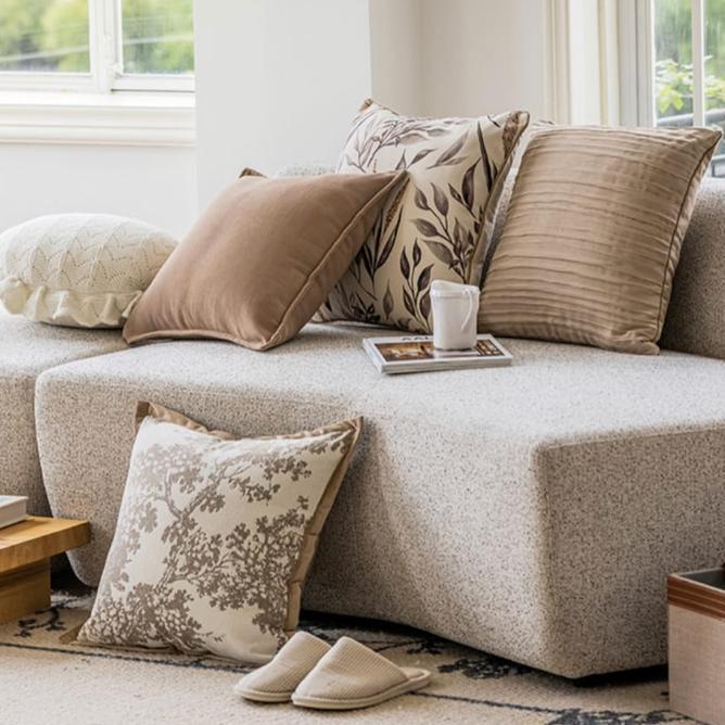 Sesebi Sarung Bantal Sofa 45X45Cm Mocca