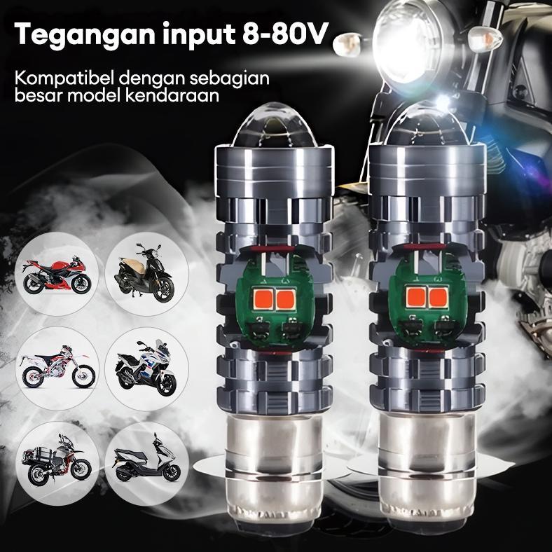 Hot Deals Thrustline Lampu Motor Led Super Terang Lampu H6 Laser Hi Lo Lampu Utama Lampu Depan Beat 