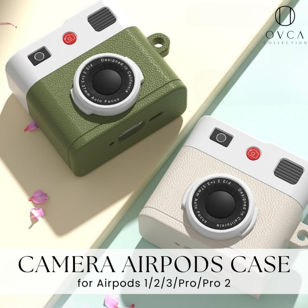 Airpods Case 1 / 2 / 3 / PRO Earphone Cover Silikon Pelindung Casing Apple Earbuds Insta Retro CAMER