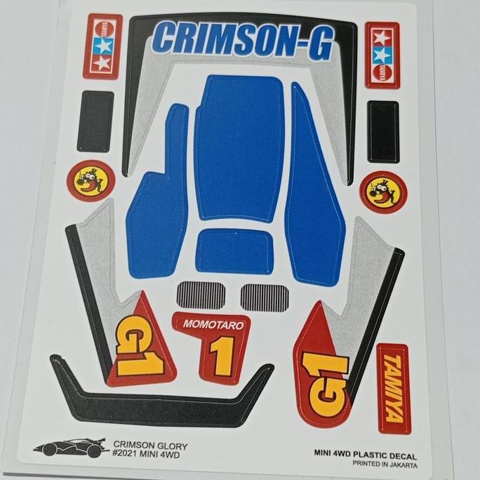Promo Decal Mini 4Wd Crimson Glory/Sticker Tamiya Crimson Glory Cod