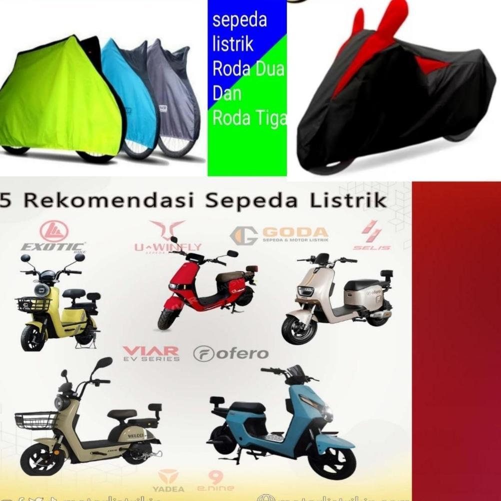Big Sale Sarung Cover Sepeda Listrik Motor Listrik Roda Dua Waterproof