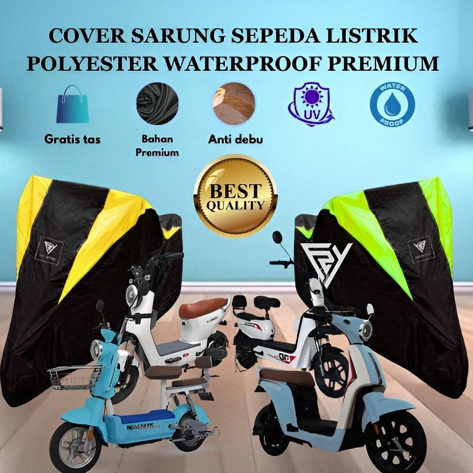 BIG PROMO SARUNG COVER SEPEDA MOTOR LISTRIK WATERPROOF ALL TYPE