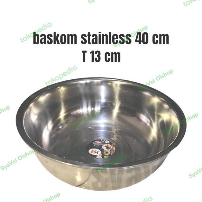 Baskom Stainless 40 Cm Besar