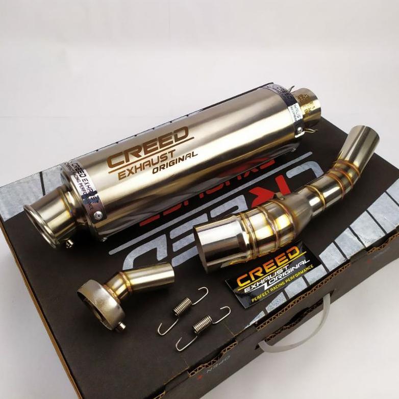 BIG PROMO knalpot racing+slip on+db killer Creed Exhaust for CBR 150R, CB150R, NINJA 250FI/KARBU, NI