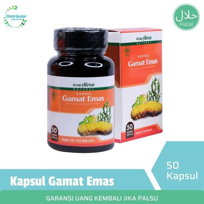Kapsul Gamat Emas - Ekstrak Teripang Emas