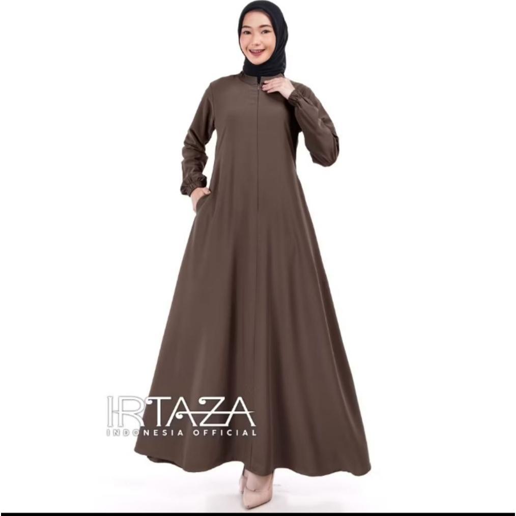 Promo Bulan Ini Dress Gamis Polos Slim Fit Marbella Silk // Gamis Busui Friendly Premium Marbella Si