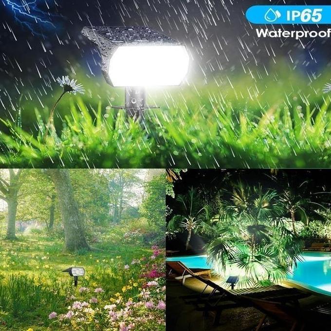 Lampu Sorot Super Terang Outdoor / Untuk Dekorasi Taman Halaman Rumah Teras Outdoor LED Tenaga Surya