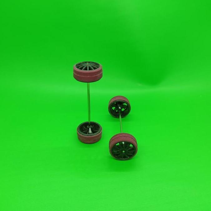 tamiya ban bubut sto maroon velg carbon offset