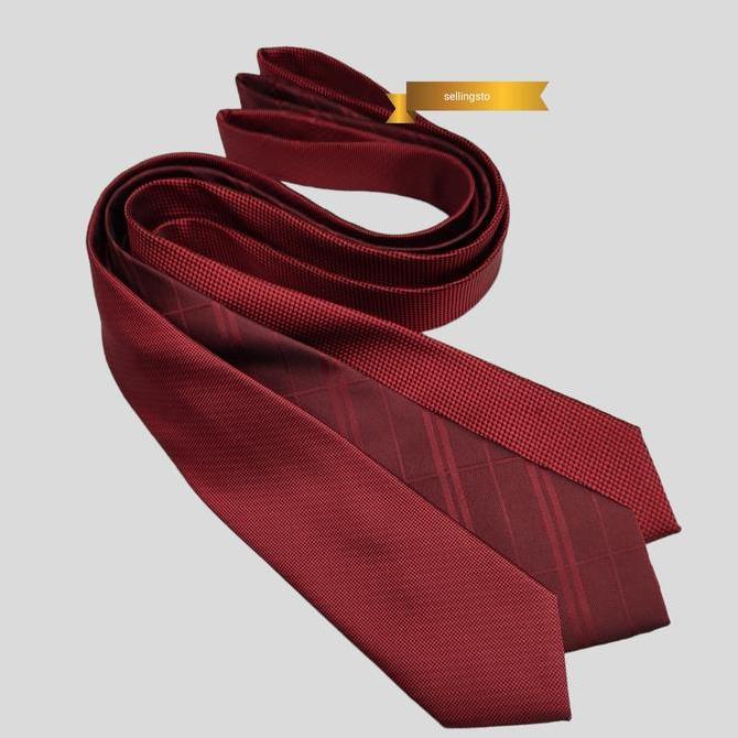 dasi pria dasi formal merah maroon dasi panjang kwalitas premium Best Seller