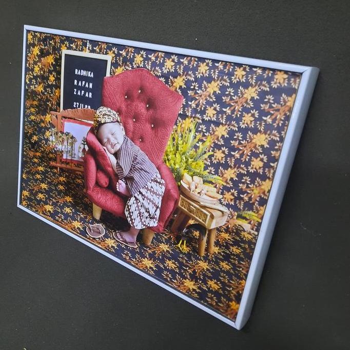 CETAK FOTO 12R (30X40CM) + BINGKAI FRAME BLOK
