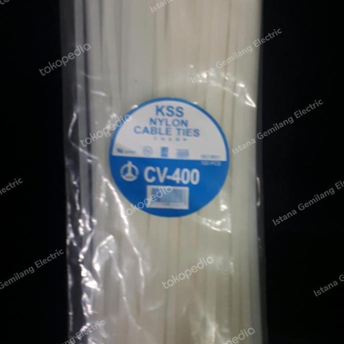 KSS CV400 cv-400 kabel ties 40cm x 4,8mm putih