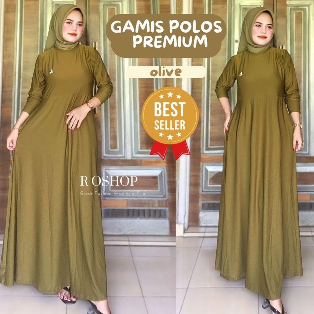 Promo  [Promo]Riki Karsono Olshop - Grosir Gamis Polos Jersey All Size/Gamis Terbaru/Gamis Kekinian 