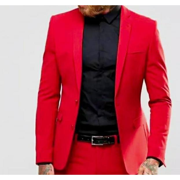 Jas Pria Dewasa/ Blazer Model Korean Slimfit/ Untuk Acara Formal, Outfit Kantor, Jas Pengantin Lenga
