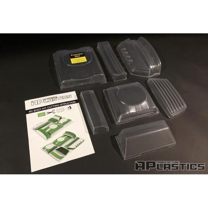 APLASTICS RC BMW E30 COUPE WIDEBODY KIT CLEAR #AP-E30WB
