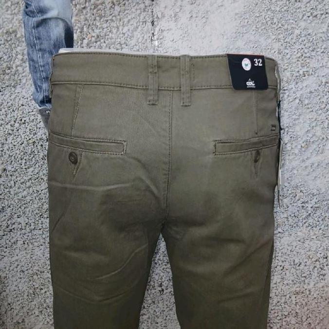 CELANA PANJANG MERK CARDINAL CDL ORIGINAL SLIMFIT WARNA HIJAU OLIVE