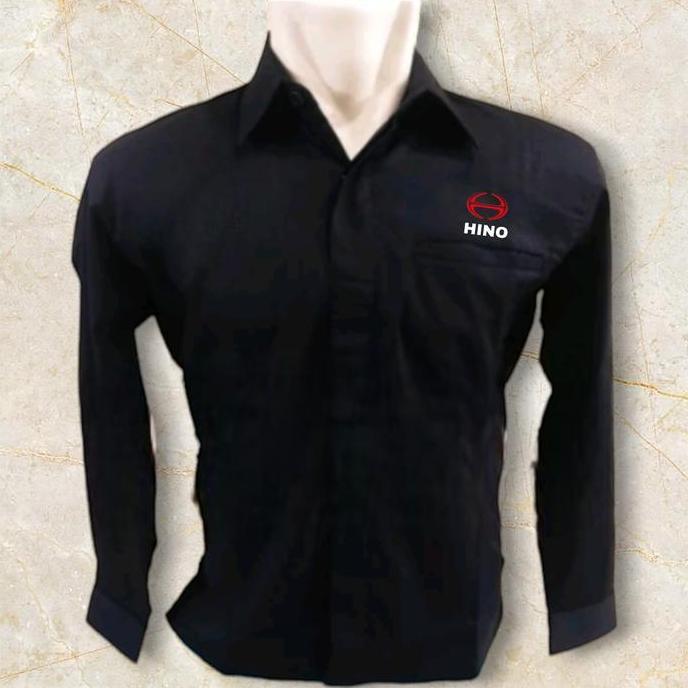 Kemeja HINO Seragam Hino Hitam Lengan Panjang