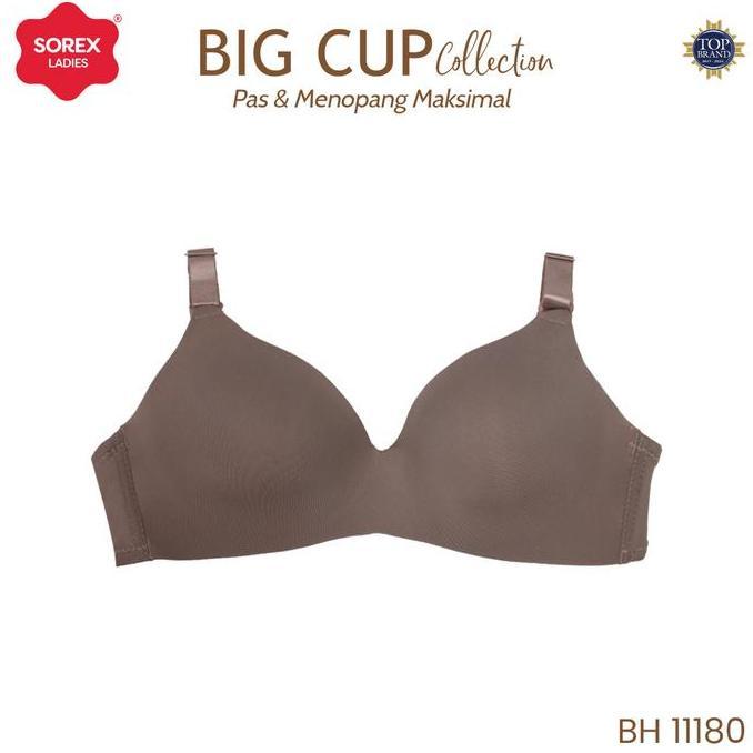 Sorex Bra Busa Tanpa Kawat Big Cup C Push Up Kait 3 Cup C BH 11180