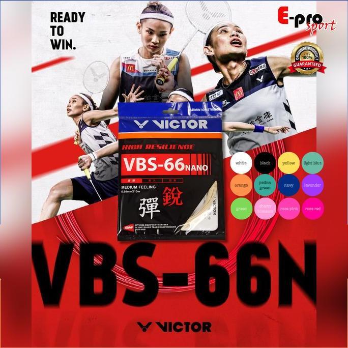 Senar Badminton Victor VBS66 NANO VBS66N VBS 66N Bulutangkis