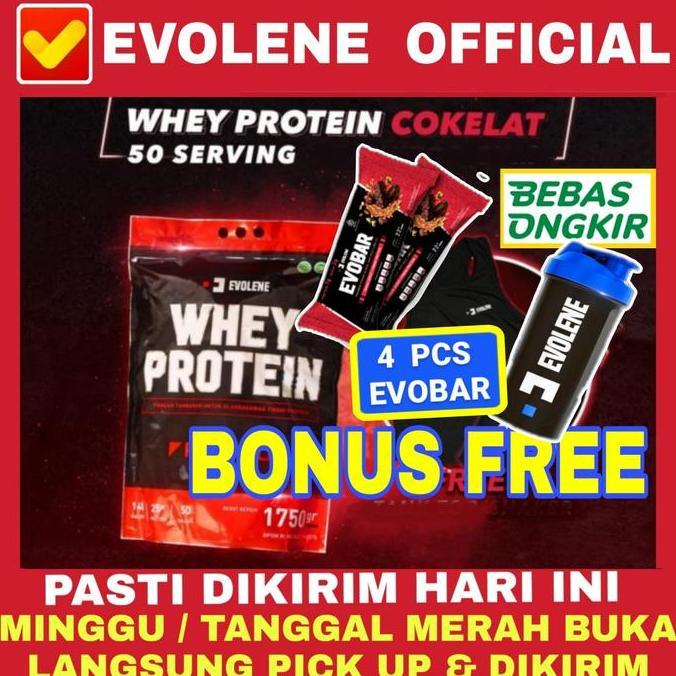 Evolene EVOWHEY Whey Protein 50 sachet serving susu evo whey gym