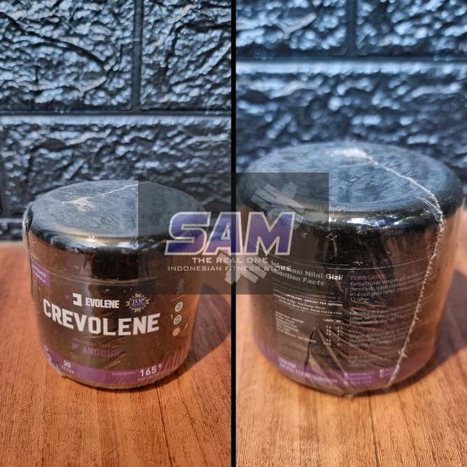 Suplemen Fitness EVOLENE Crevolene Creatine 165 gram Monohydrate Malang 30 serving Creapure