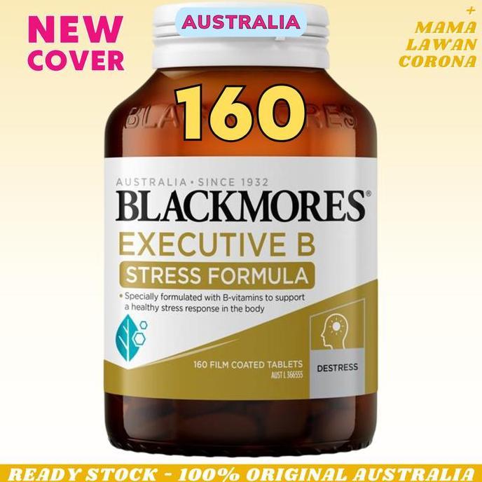BLACKMORES Executive B Stress Formula 160 Tablets Vitamin Mega B Complex B 12 B12 75 Tablet