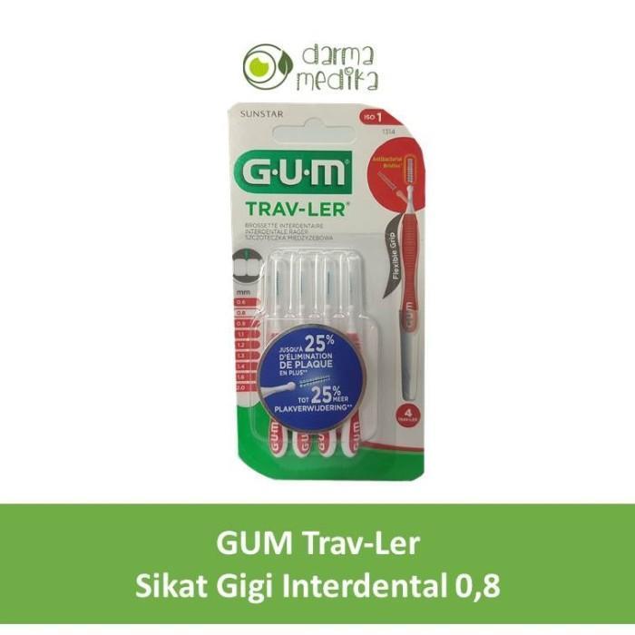 sikat gigi interdental ortodonti sikat gigi behel merk GUM murah