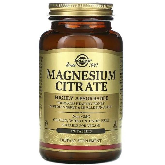 Solgar Magnesium Citrate Healthy Bones 120 Tablets
