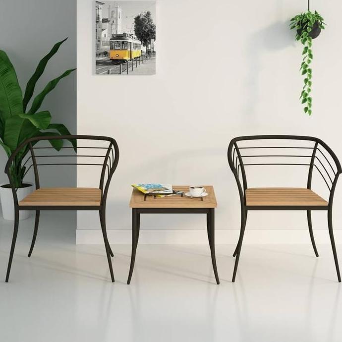 Kursi meja teras taman balkon minimalis set besi BANDUNG