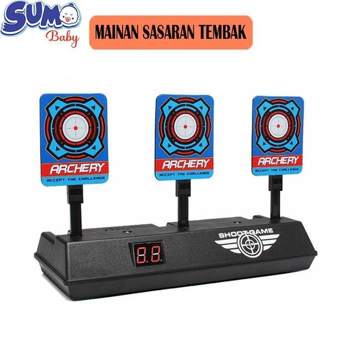 Mainan Sasaran Tembak Papan Target Peluru Skor Otomatis Mesin Target Digital