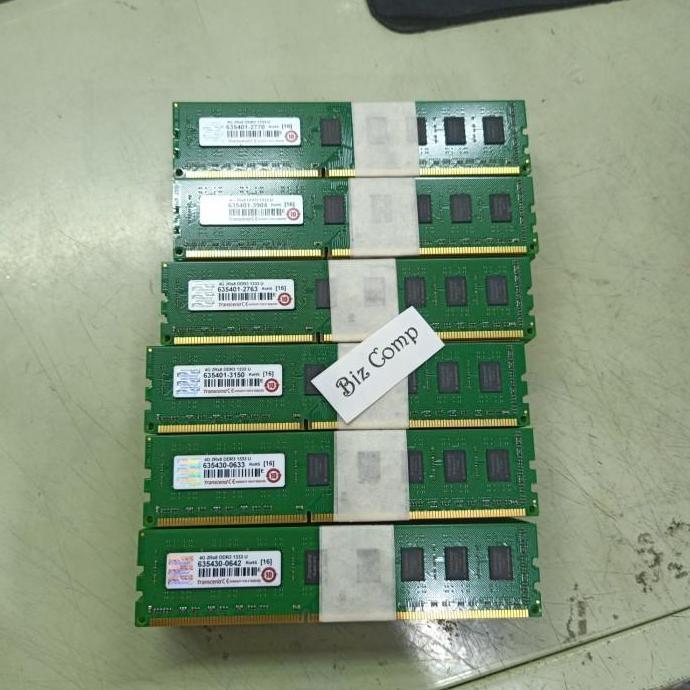 RAM PC 4GB 2RX8 PC3 10600U DDR3 1333MHZ TRANSCEND SNC