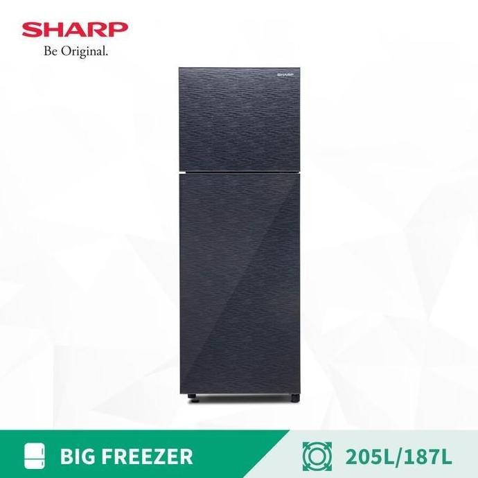 Sharp Kulkas Kecil 2 Pintu Small 2 Door Refrigerator SJ246XGMS