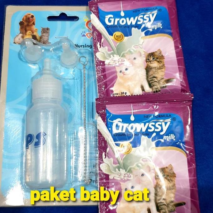 Bisadong- Paket Baby Cat Dot Dan Susu-Dot Kucing Dan Susu Growssy
