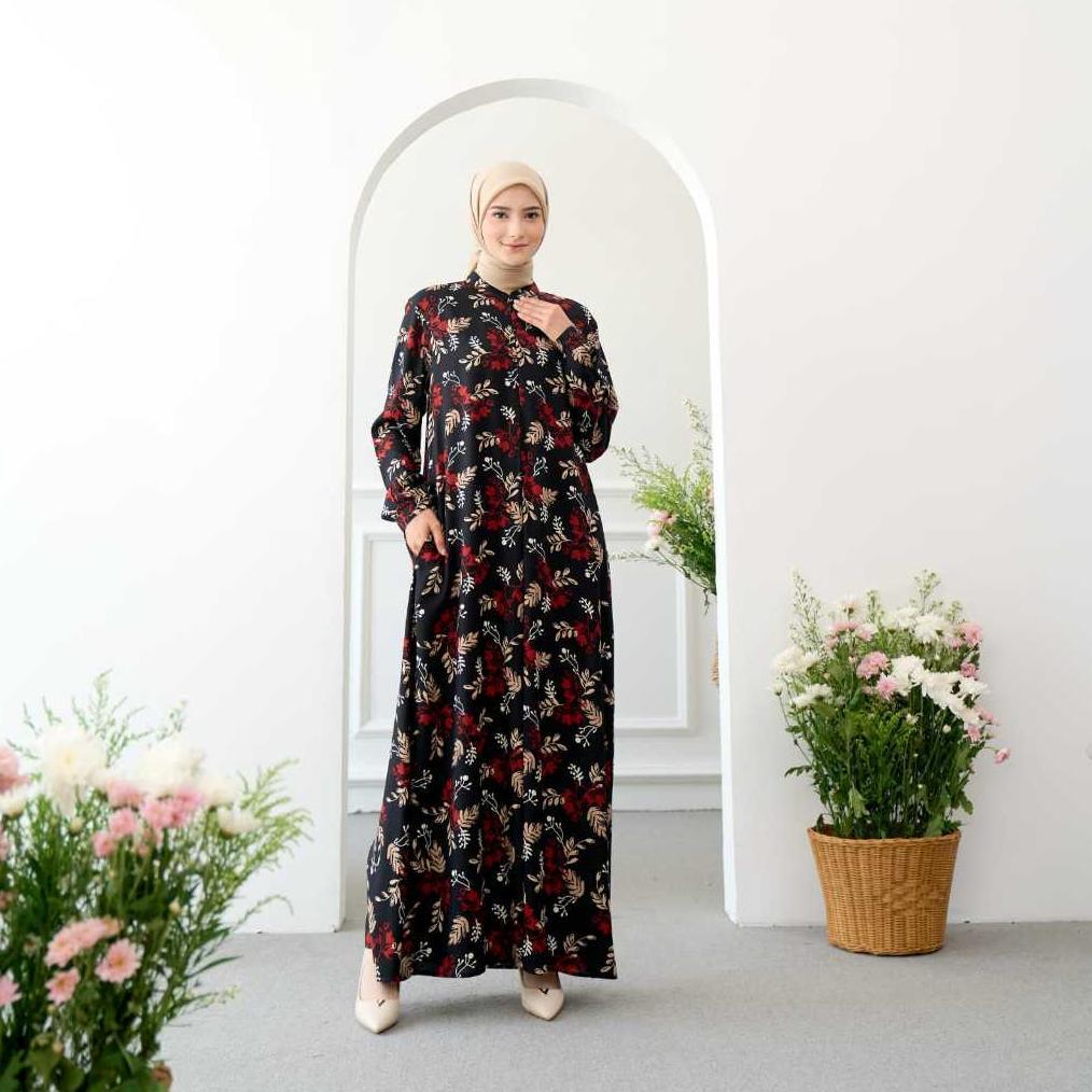 Gamis Dress Wanita Muslim Busui Homedress Kamari KVG Modesty