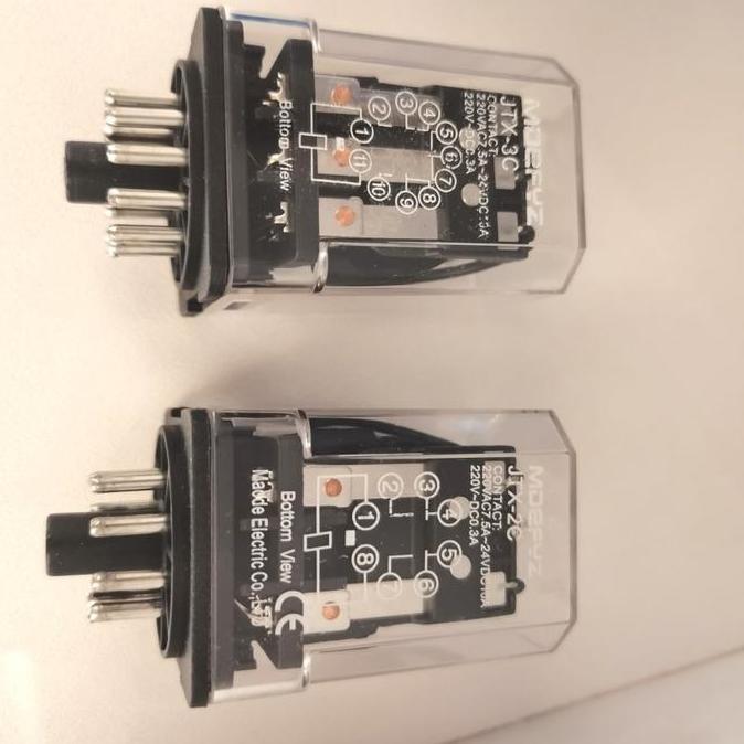 Relay Jtx-3C ( 11 Kaki) -Ac220V-24Vdc-12Vdc Terbatas