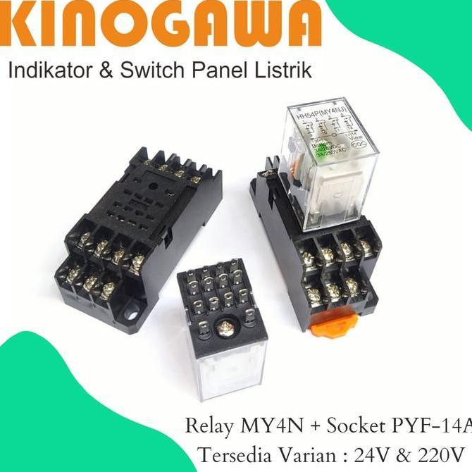 Relay My4N 24V 220V - 14Pin Murah