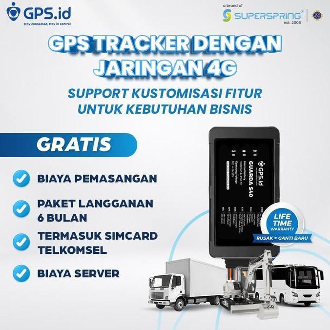 GPS.ID PRIME GUARDA S40 GPS TRACKER PELACAK KENDARAAN JARINGAN 4G FITUR MATIKAN MESIN JARAK JAUH KOS