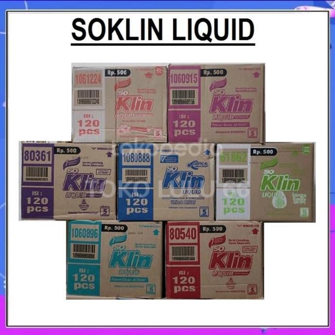 Cplokk- So Klin / Soklin Liquid Cair Sachet 1Dus / Karton All Varian (500)