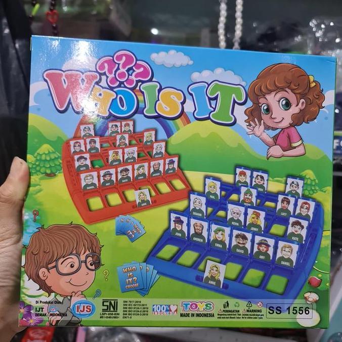 Oemahresi.new - Mainan Tebak Gambar Tebak Orang Permainan Papan Board Game WHO IS IT