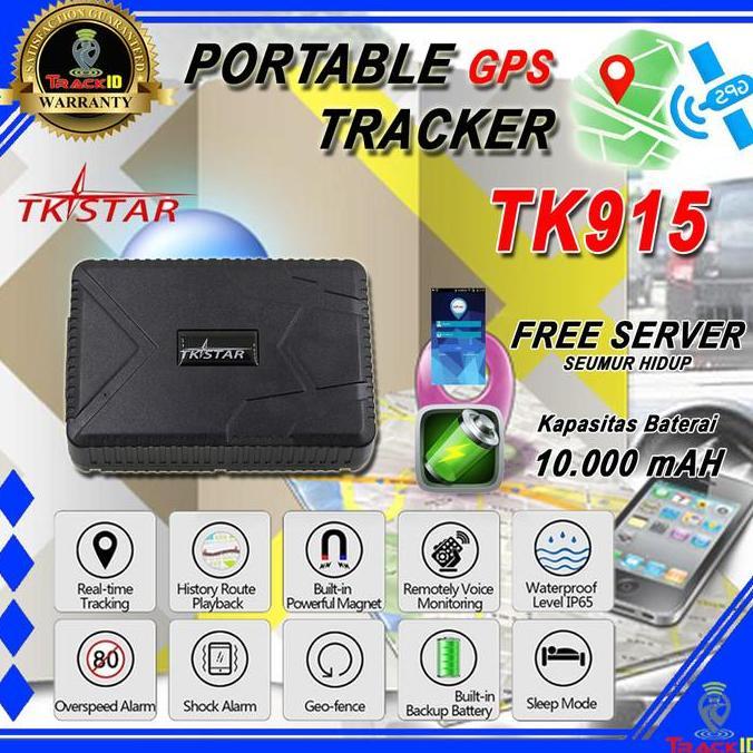 TKSTAR TK915 TK 915 GPS TRACKER PORTABLE MOBIL MOTOR 10000MAH ORIGINAL DAN TERPERCAYA