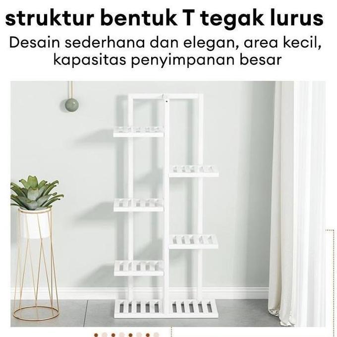 [RBM]Rak Bunga Rak Bunga Sudut Ruang Tamu Rak Bunga Kayu Tanaman Rak Bunga Minimalis Standing Pot Su