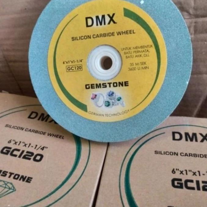 Wilwod- Batu Gerinda Hijau 6" 6 Inch Asah Batu Akik Dan Asah Pisau 100% Ori