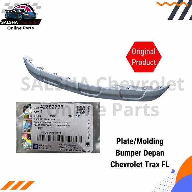 Plate Frt Bumper Lower Plate Bumper Bawah Chevrolet Trax Fl Original