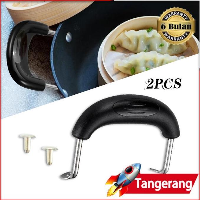 SMO 2PCS Pegangan Panci Presto / Gagang Panci Presto / Pegangan Anti Panas Stainless