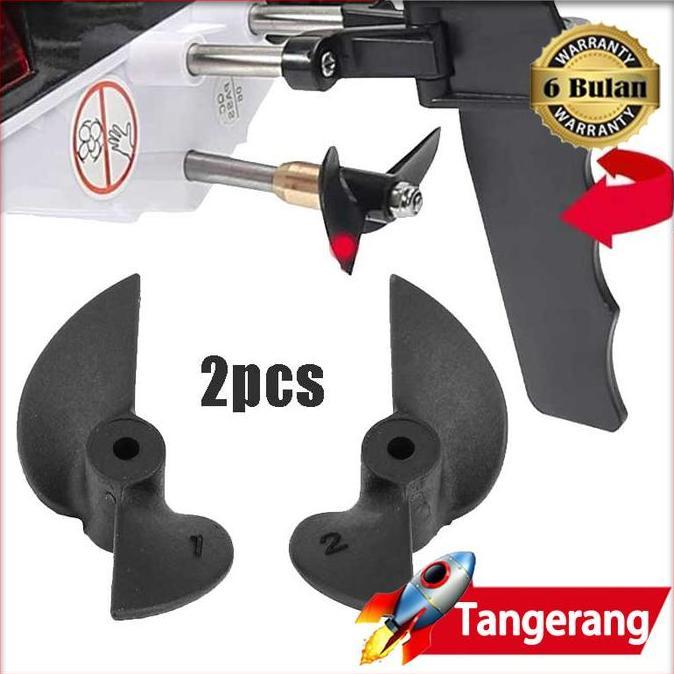 SMO RC Boat Propeller 2 Blades 30mm Paddle High Strength Shaft 2mm