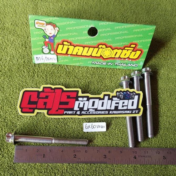 Ready BAUT PROBOLT STAINLESS NEW MODEL 6x60MM drat 10 panjang 6cm